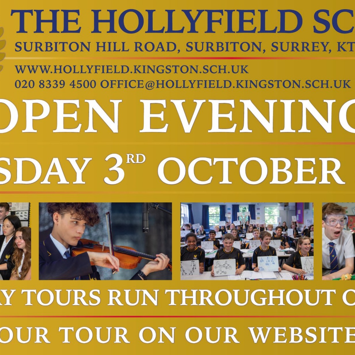 The Hollyfield School Open Events 2023